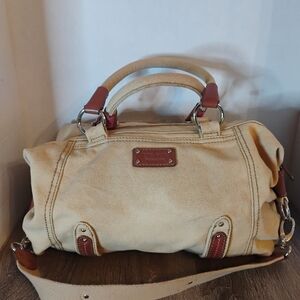 The Sak Vintage Fabric/Cowhide Shoulder Purse